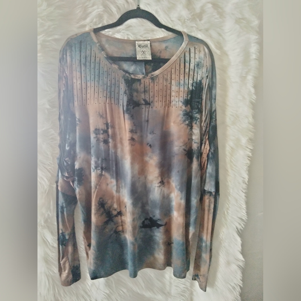 This Vocal Tie-Dye Glam Top is a Versatile Showstopper